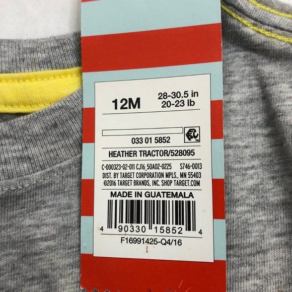 Cat & Jack Tractor T-Shirt Size 12M NWT - Picture 2 of 5